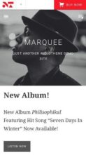 Marquee (AudioTheme) (screenshot mobile)