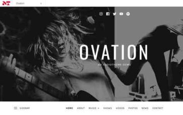 Ovation (AudioTheme) (screenshot desktop)