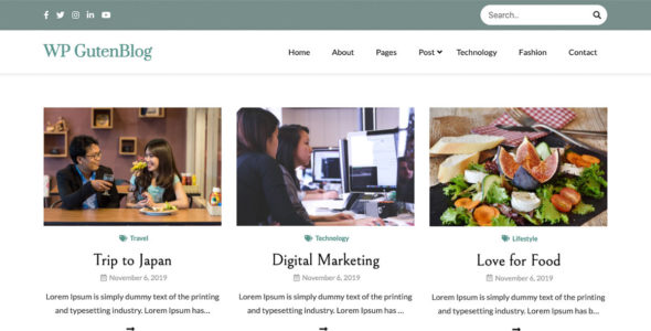 Guten Blog (Avid Themes)