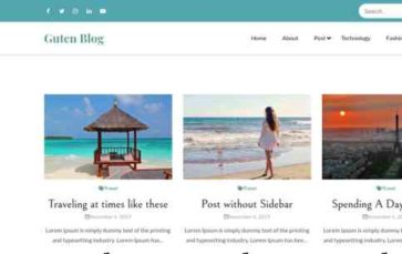 Guten Blog (screenshot desktop)