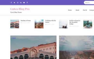 Guten Blog Premium (screenshot desktop)