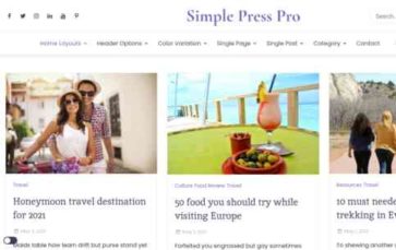 Simple Press Pro (screenshot desktop)