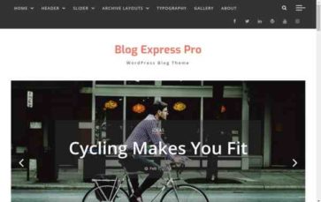 Blog Express Pro (screenshot desktop)