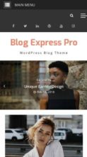 Blog Express Pro (screenshot mobile)