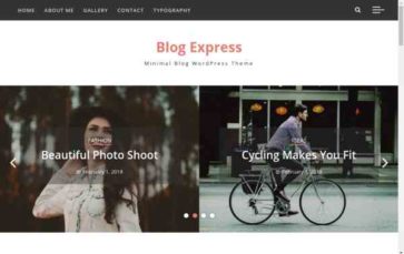 Blog Express (screenshot desktop)