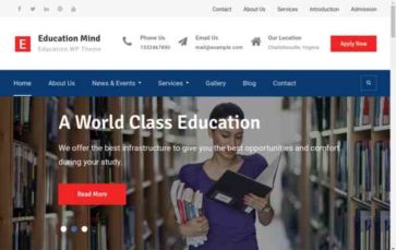 Education Mind (screenshot desktop)