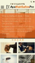 AyaHairSalonPro (screenshot mobile)