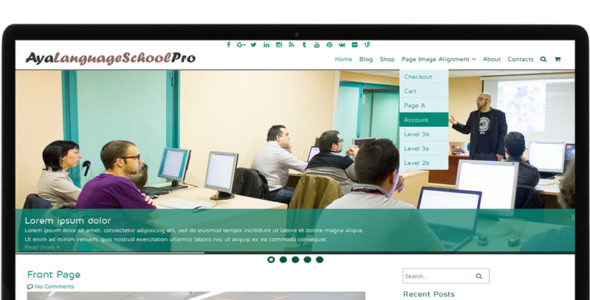 AyaLanguageSchoolPro (AYA Templates)