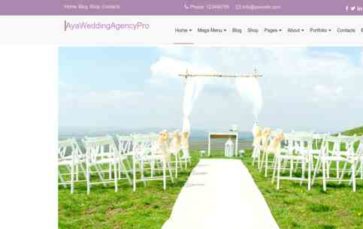 AyaWeddingAgencyPro (screenshot desktop)