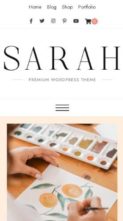 Sarah (AZTheme) - (screenshot mobile)