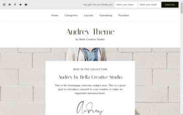 Audrey (Bella Creative Studio) (screenshot desktop)