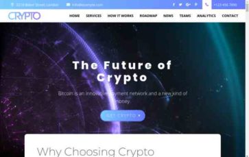 Crypto (Best Divi Child) - (screenshot desktop)