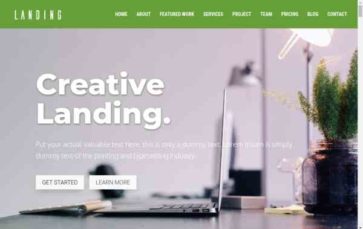 Landing (Best Divi Child) - (screenshot desktop)