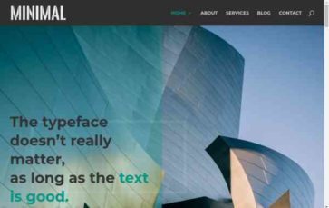 Minimal (Best Divi Child) (screenshot desktop)
