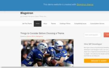 Blogotron (screenshot desktop)