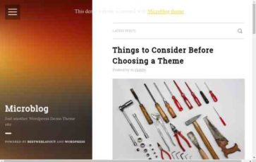 Microblog (screenshot desktop)