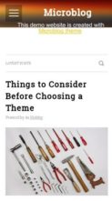 Microblog (screenshot mobile)