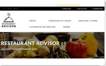 Restaurant Advisor (screenshot desktop)