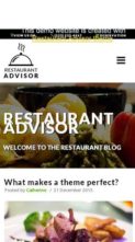 Restaurant Advisor (screenshot mobile)