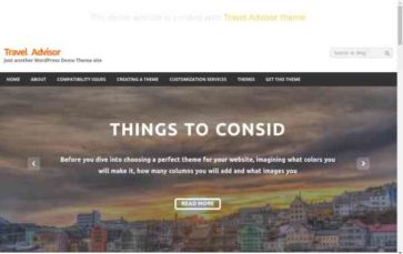 Travel Advisor (screenshot desktop)