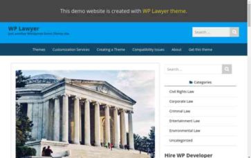 WP Lawyer (BestWebSoft) - (screenshot desktop)