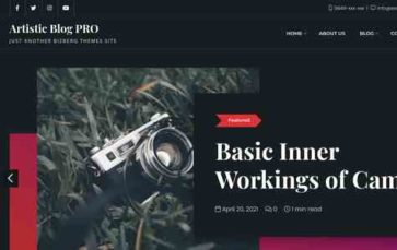 Artistic Blog Pro (screenshot desktop)