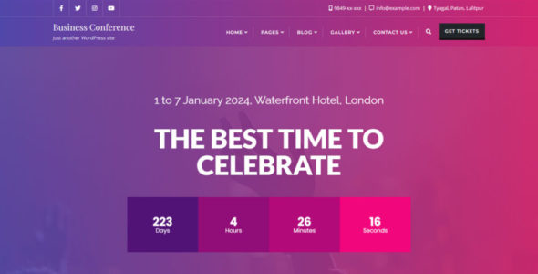 Business Event Conference (Bizberg Themes)