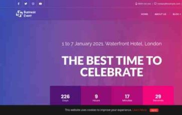 Business Event Conference (screenshot desktop)