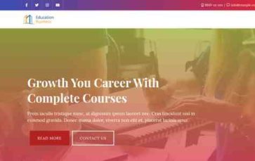 Education Business School (screenshot desktop)