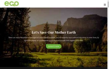 Green Eco Planet (screenshot desktop)