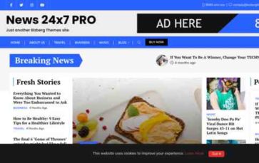 News 24×7 Pro (screenshot desktop)