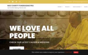 NGO Charity Fundraising Pro (screenshot desktop)