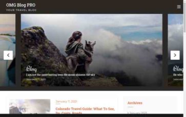 OMG Blog Pro (screenshot desktop)