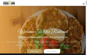 Pizza Hub (screenshot desktop)