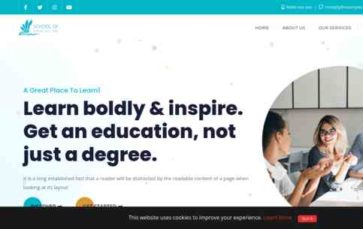 School of Education (screenshot desktop)