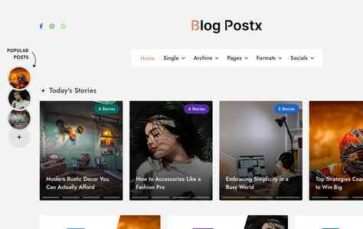 Blog Postx (screenshot desktop)