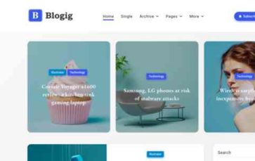 Blogig (screenshot desktop)