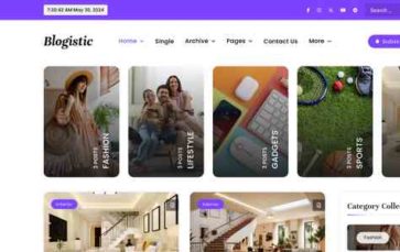 Blogistic (screenshot desktop)