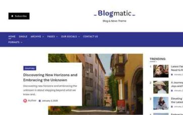 Blogmatic (screenshot desktop)