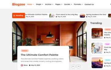 Blogzee (screenshot desktop)