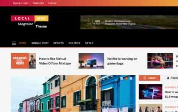 LocalNews (Blaze Themes) (screenshot desktop)