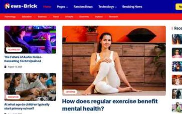 News Brick Kit (screenshot desktop)