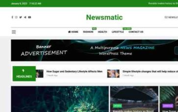 Newsmatic (screenshot desktop)