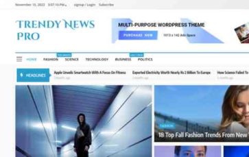 Trendy News Pro (screenshot desktop)