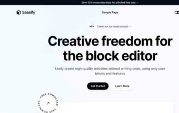 Saasify (Blockify) - (screenshot desktop)