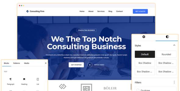 Blockskit Consulting Firm Pro (BlocksKit)