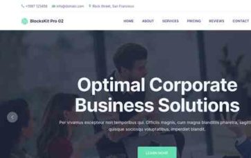 Blockskit Corporate Services Pro (screenshot desktop)
