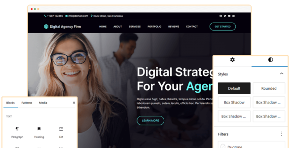 Blockskit Digital Agency Firm Pro (BlocksKit)