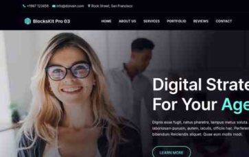 Blockskit Digital Agency Firm Pro (screenshot desktop)