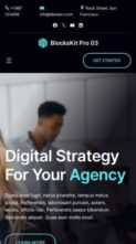 Blockskit Digital Agency Firm Pro (screenshot mobile)